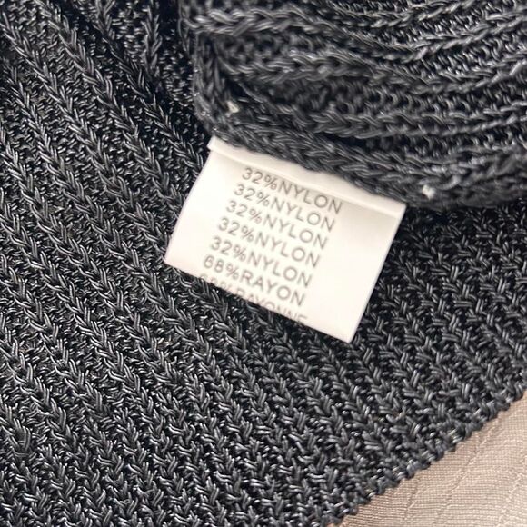 Drôle de Copié Y2K Sheer Woven Tank – Dark Charcoal Textured (Sz M/L) - Picture 6 of 6